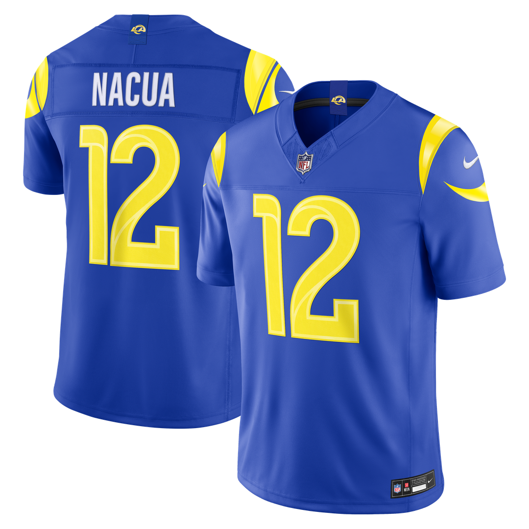 Los Angeles Rams Puka Nacua Nike White Vapor FUSE Stitched Limited Jersey