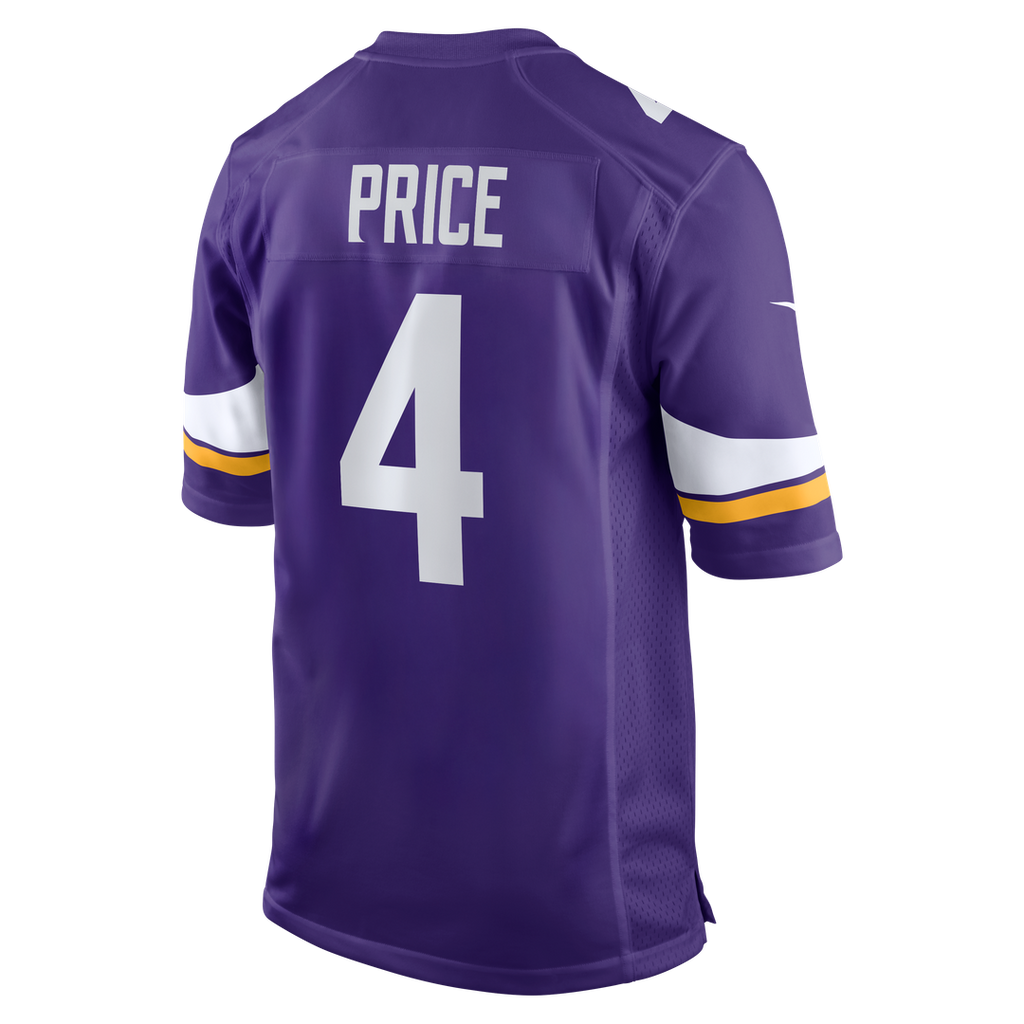 Minnesota Vikings Myles Price Nike Purple Game Jersey