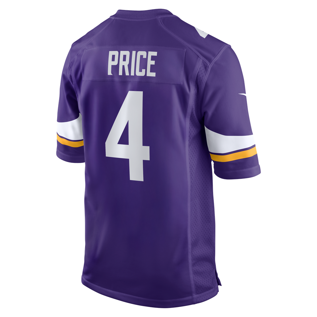 Minnesota Vikings Myles Price Nike Purple Game Jersey