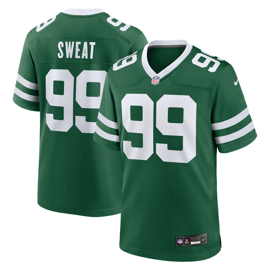 New York Jets T'Vondre Sweat Nike Legacy Green Game Jersey
