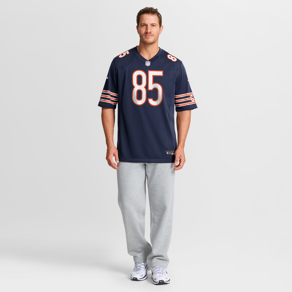 Chicago Bears Cole Kmet Nike Navy Game Jersey