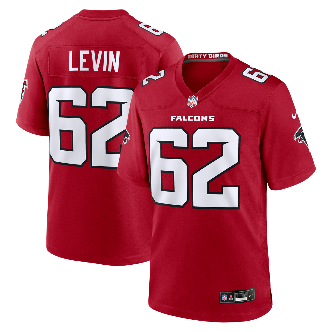 Atlanta Falcons Corey Levin Nike Red Game Jersey