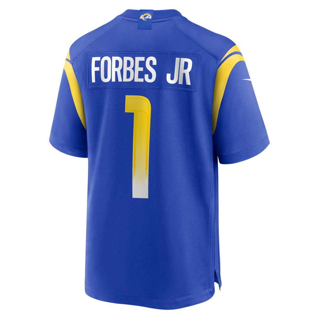 Los Angeles Rams Emmanuel Forbes Jr. Nike Royal Game Jersey