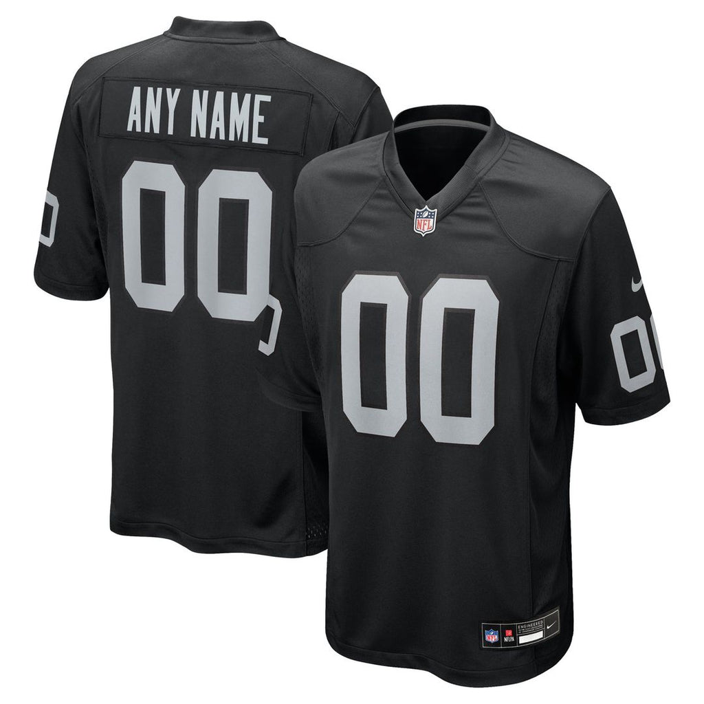 Las Vegas Raiders Nike Black Custom Jersey