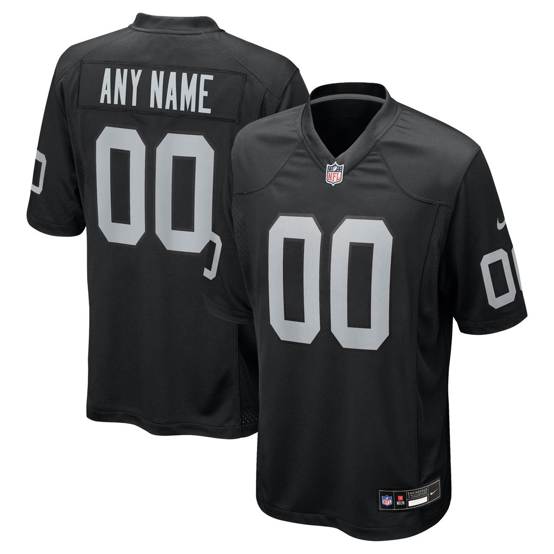 Las Vegas Raiders Nike Black Custom Jersey