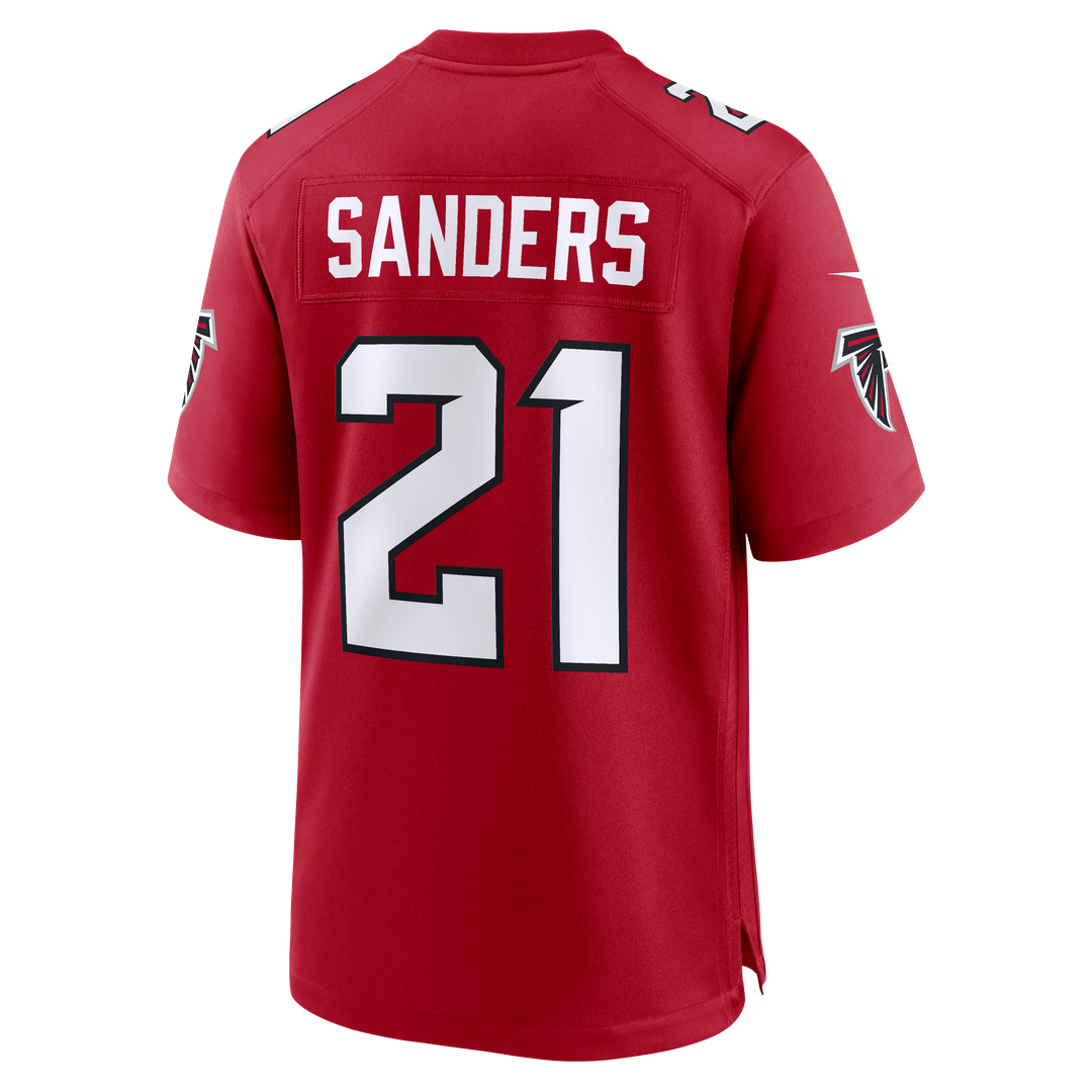 Atlanta Falcons Deion Sanders Nike Red Retired Game Jersey