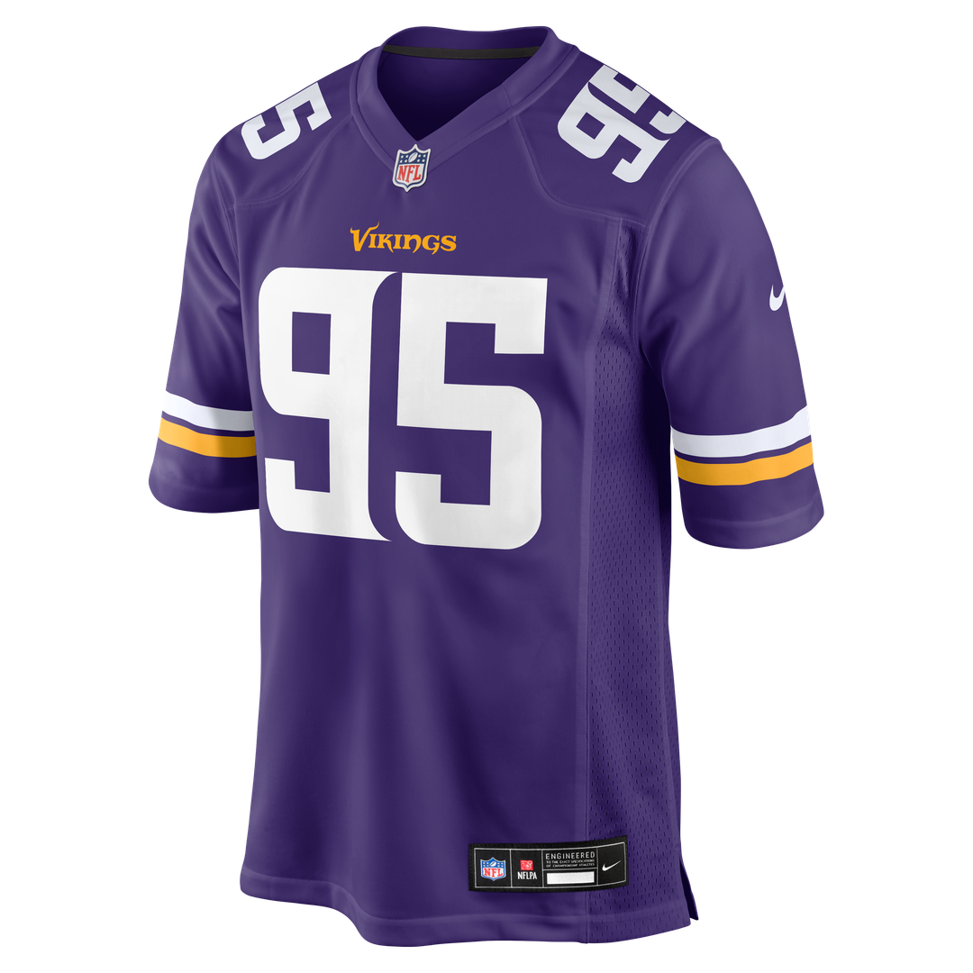 Minnesota Vikings Caleb Banks Nike Purple Game Jersey