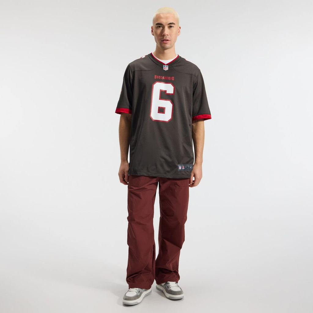 Tampa Bay Buccaneers Baker Mayfield Nike Pewter Alternate Game Jersey