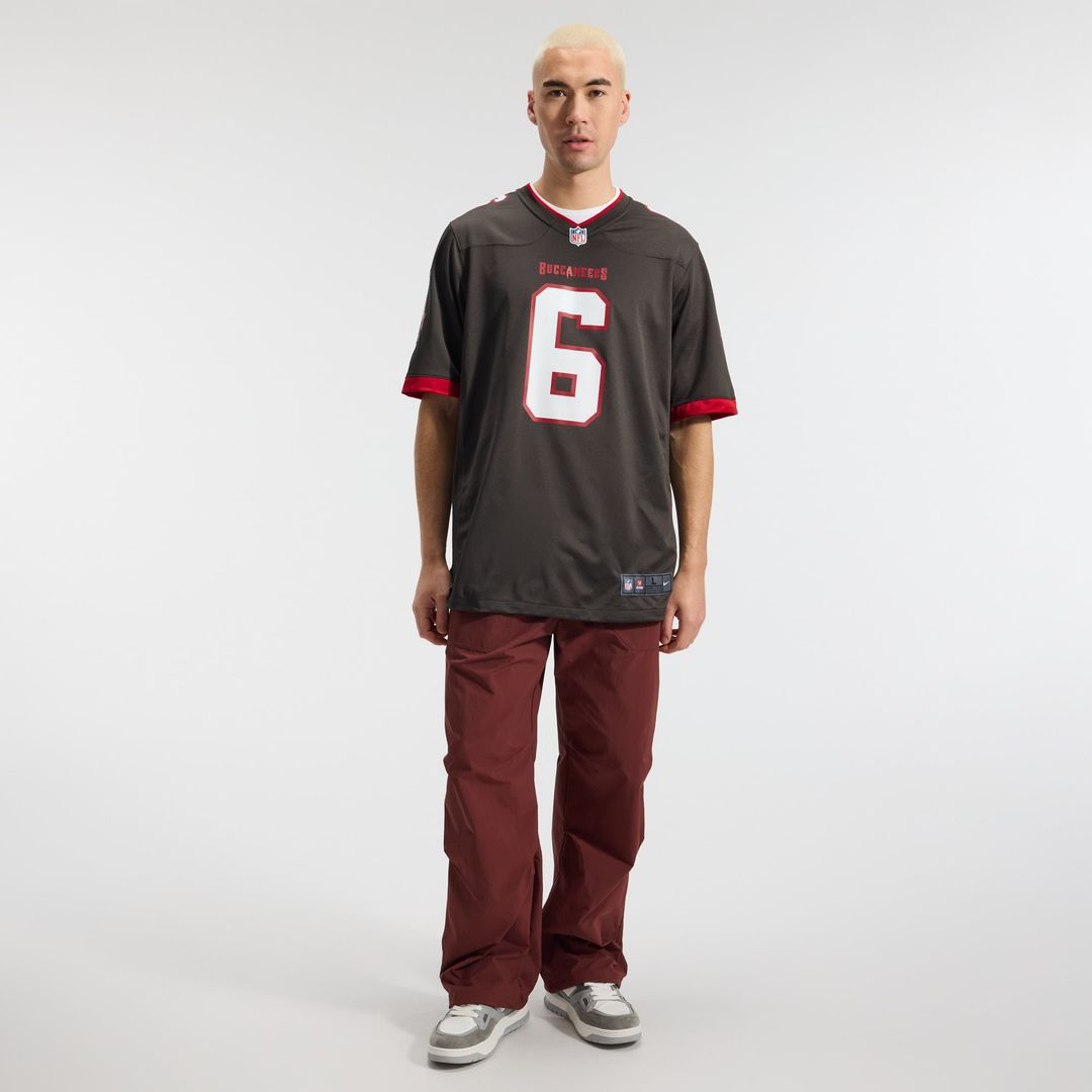 Tampa Bay Buccaneers Baker Mayfield Nike Pewter Alternate Game Jersey