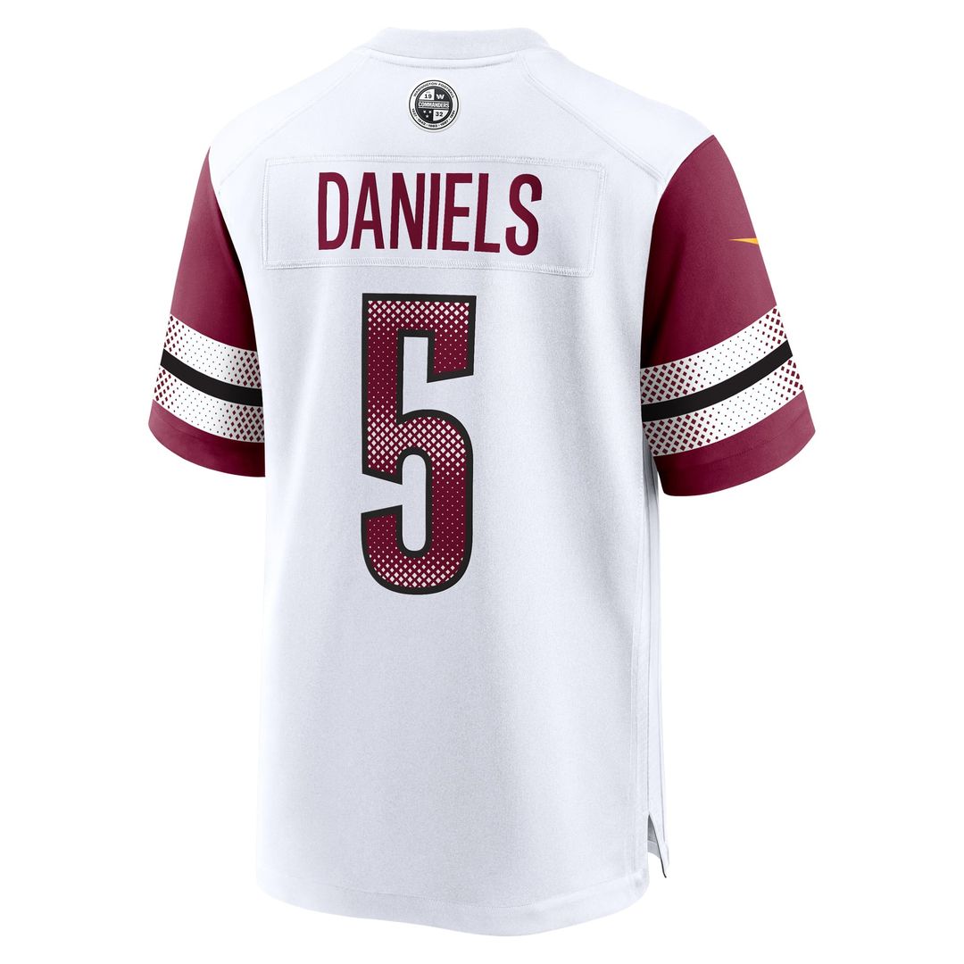 Washington Commanders Jayden Daniels Nike White Game Jersey