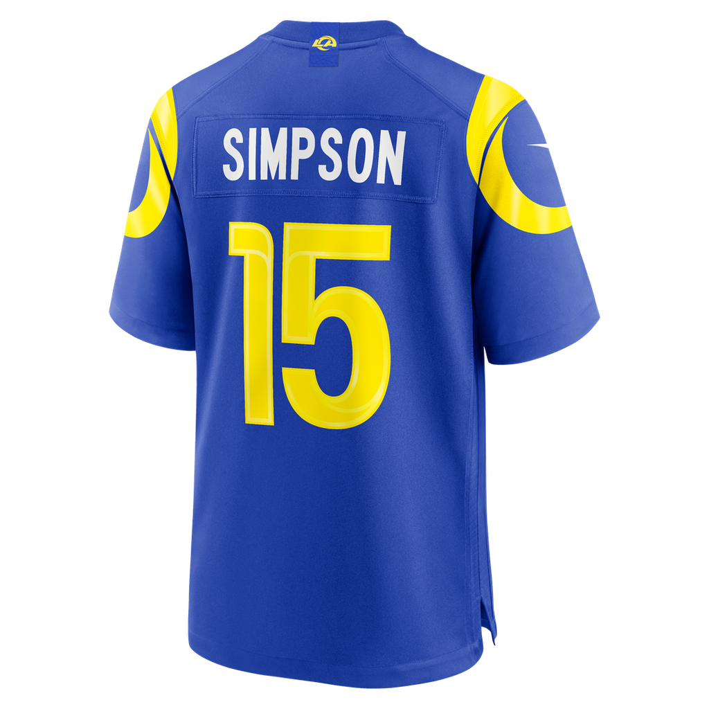 Los Angeles Rams Ty Simpson Nike Royal Game Jersey