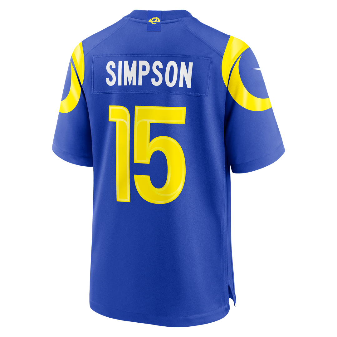 Los Angeles Rams Ty Simpson Nike Royal Game Jersey