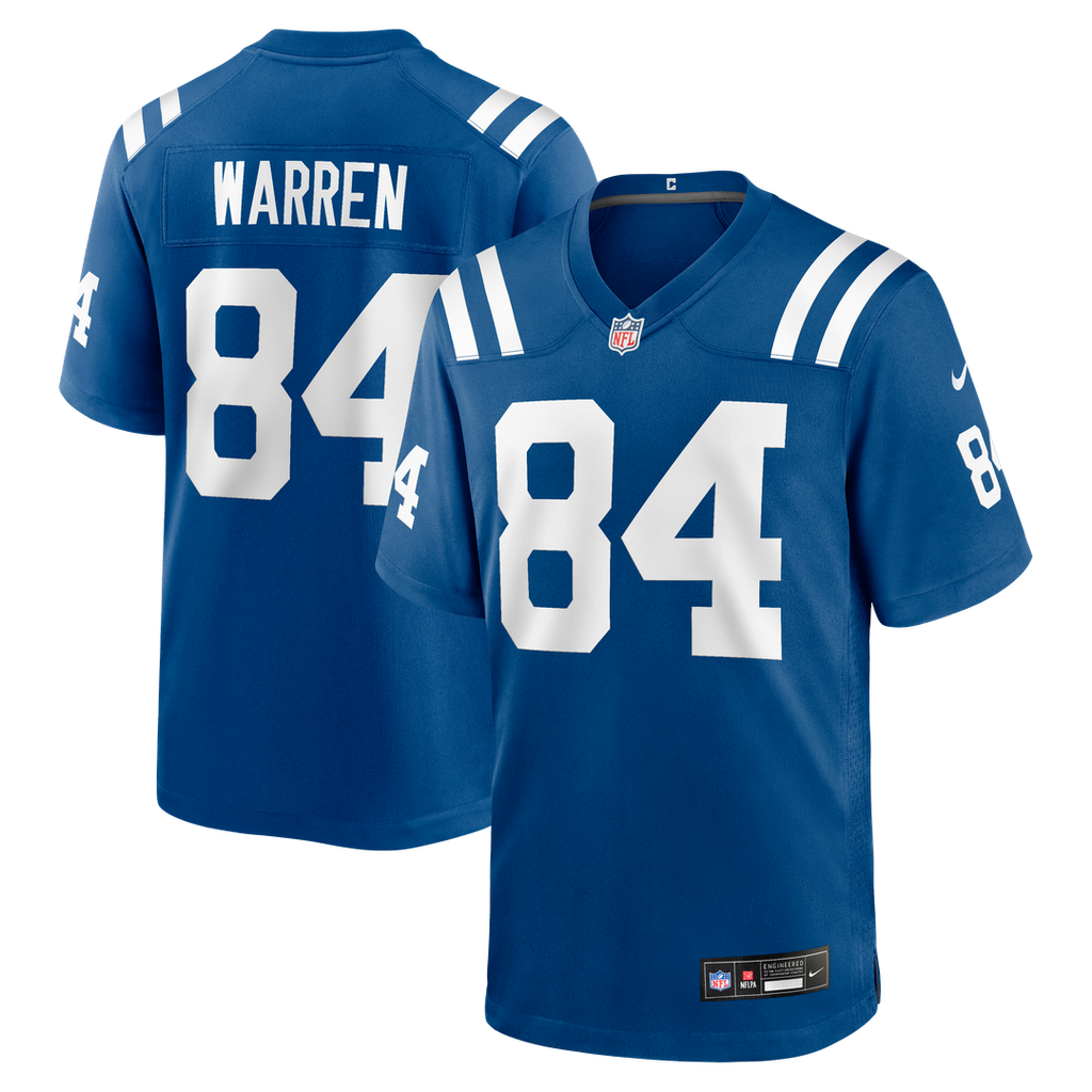Indianapolis Colts Tyler Warren Nike Royal Game Jersey