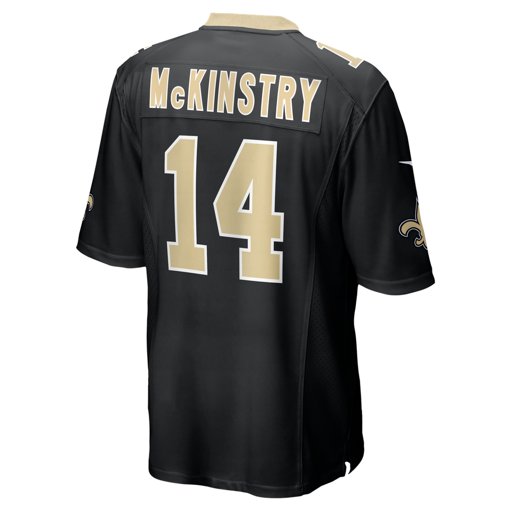 New Orleans Saints Ga'Quincy McKinstry Nike Black Game Jersey