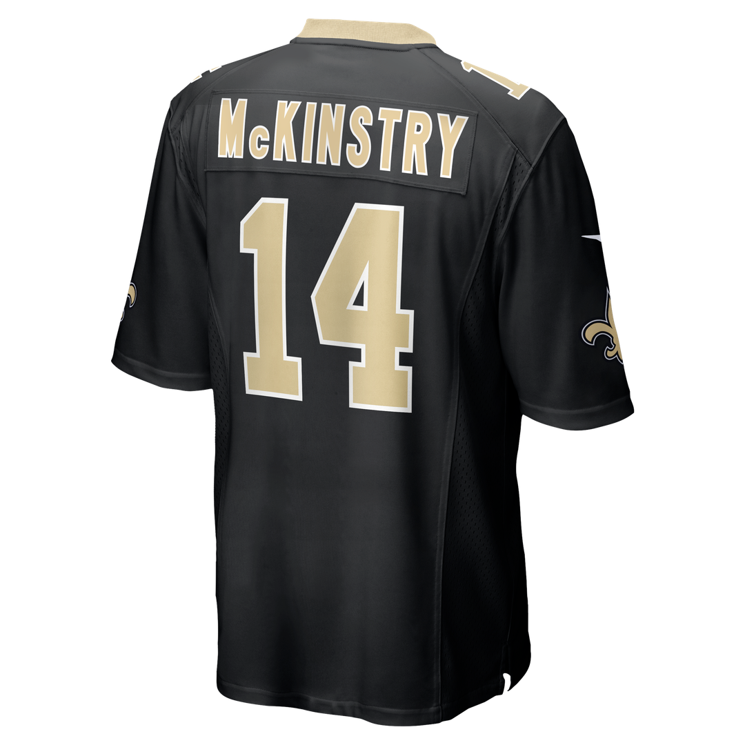 New Orleans Saints Ga'Quincy McKinstry Nike Black Game Jersey