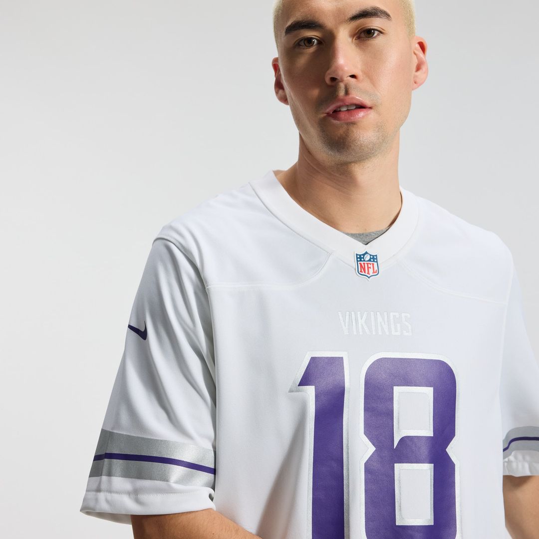 Minnesota Vikings Justin Jefferson Nike White Alternate Game Jersey