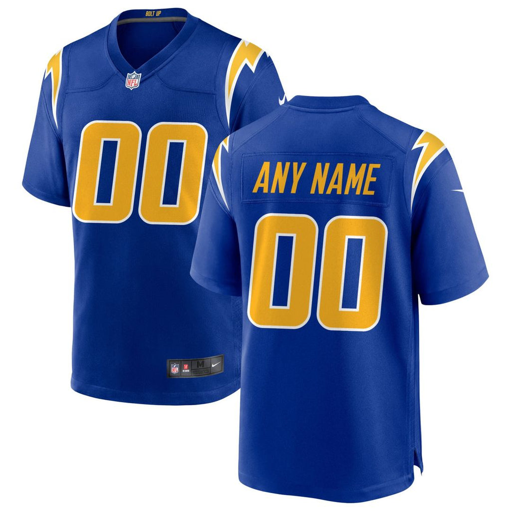 Los Angeles Chargers Nike Royal Alternate Custom Jersey