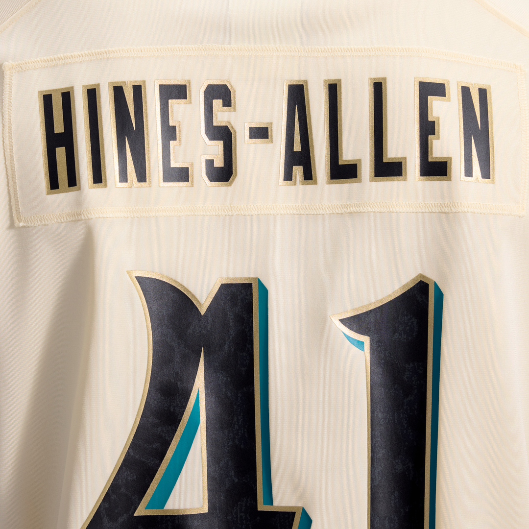 Jacksonville Jaguars Josh Hines - Allen Nike Natural 2026 Rivalries Collection Game Jersey