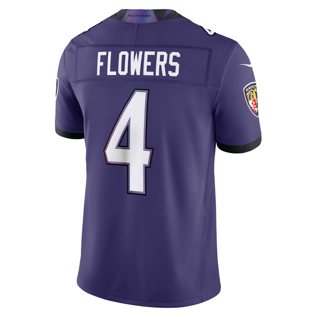Baltimore Ravens Zay Flowers Nike Purple Team Vapor FUSE Stitched Limited Jersey