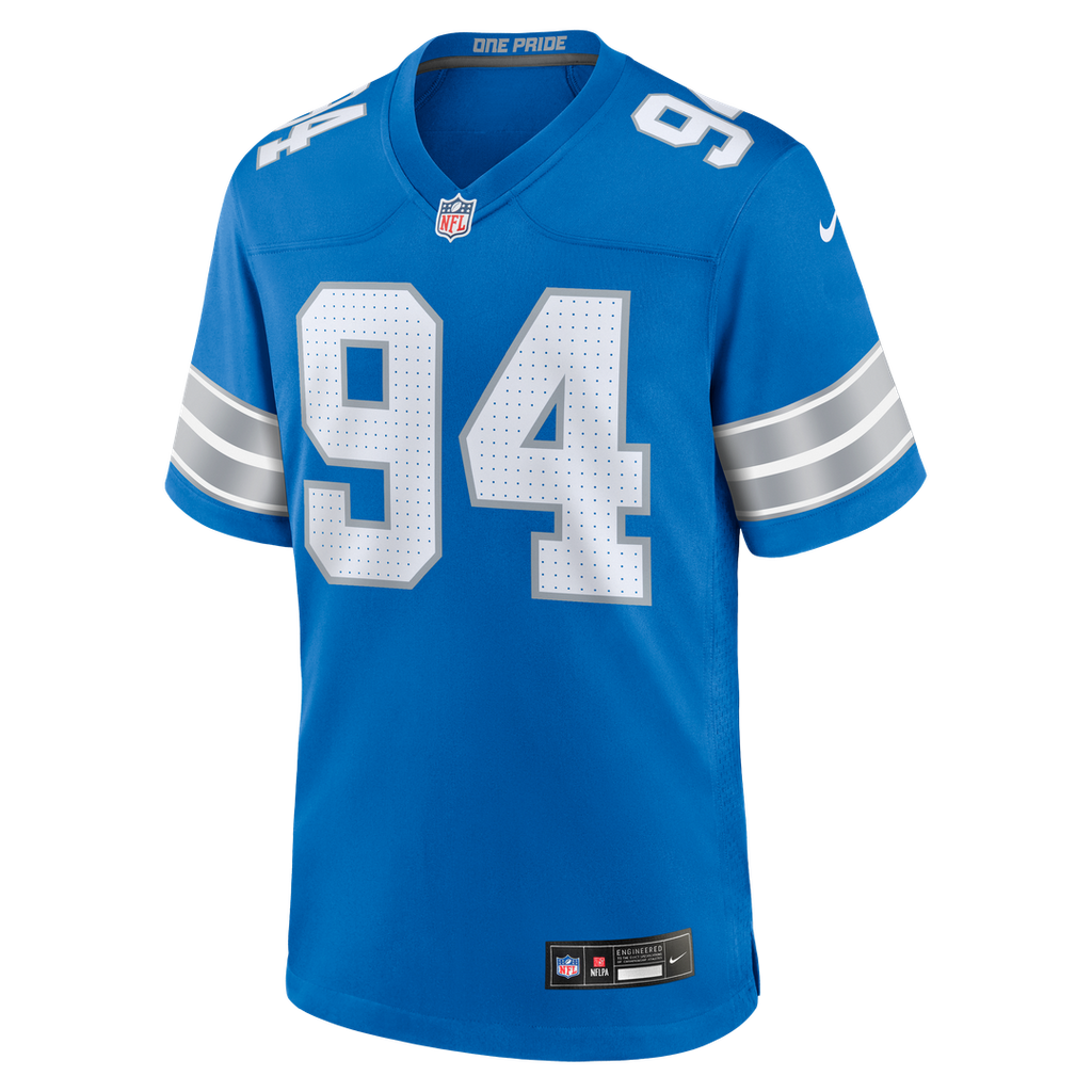 Detroit Lions Mekhi Wingo Nike Blue Game Jersey
