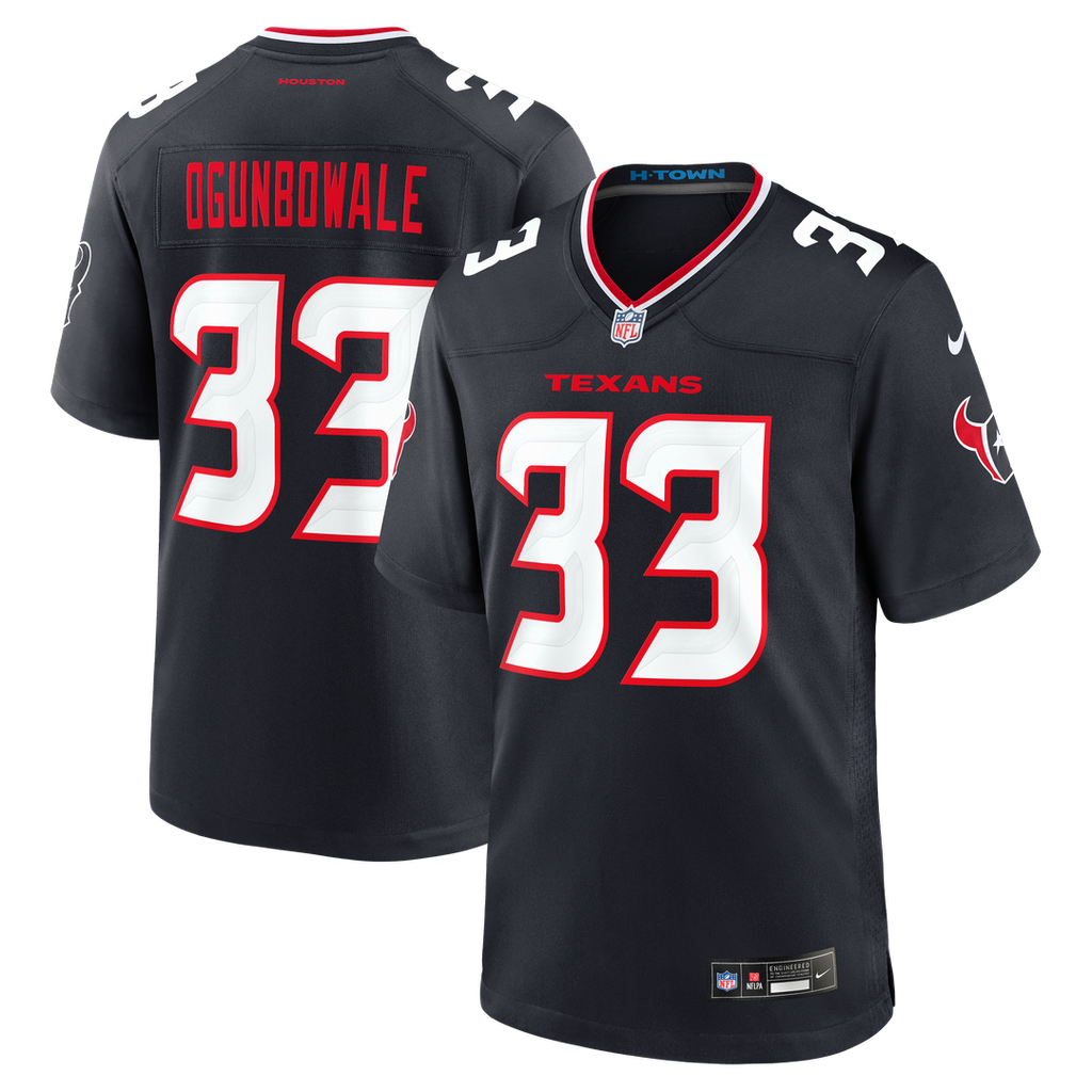 Houston Texans Dare Ogunbowale Nike Navy Game Jersey