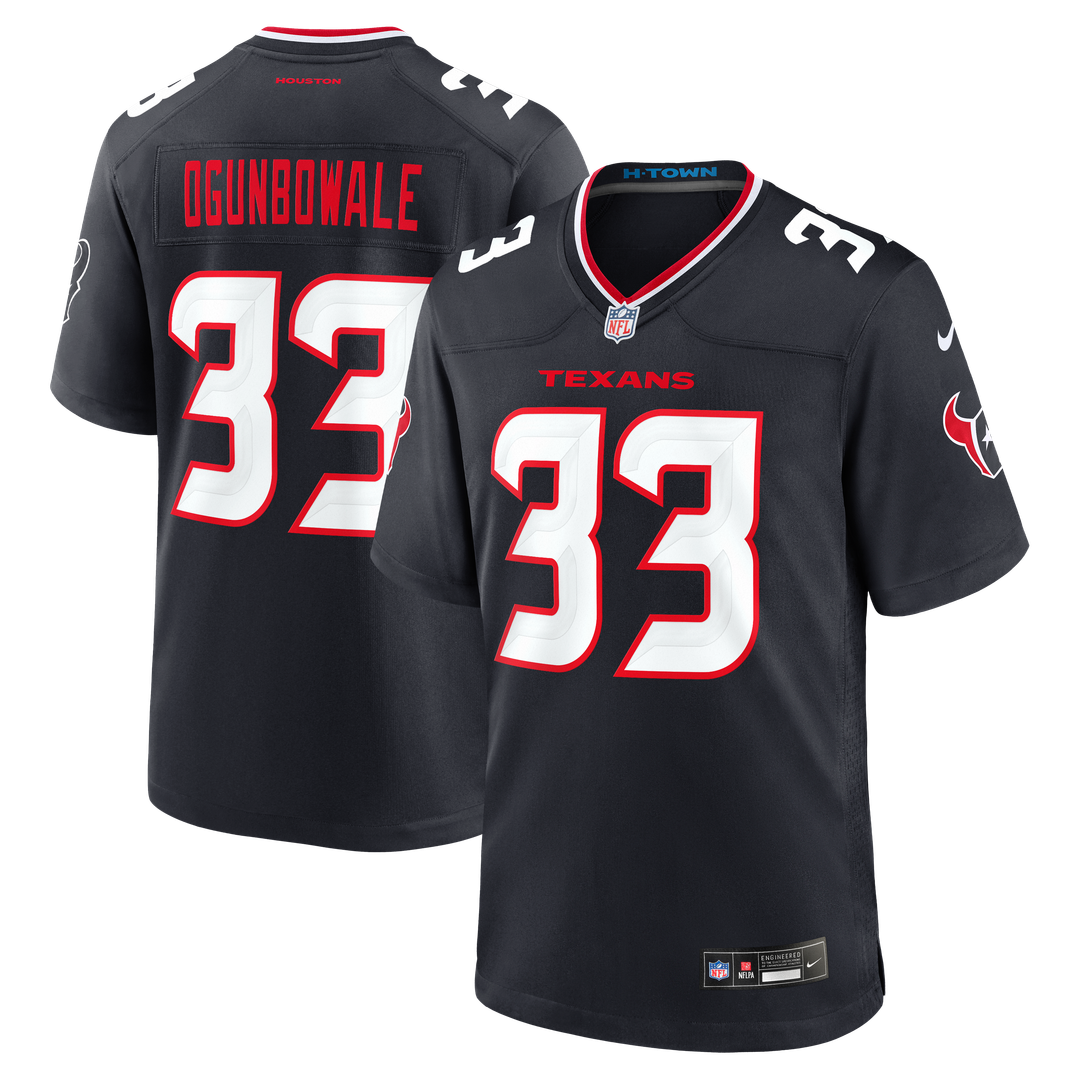 Houston Texans Dare Ogunbowale Nike Navy Game Jersey