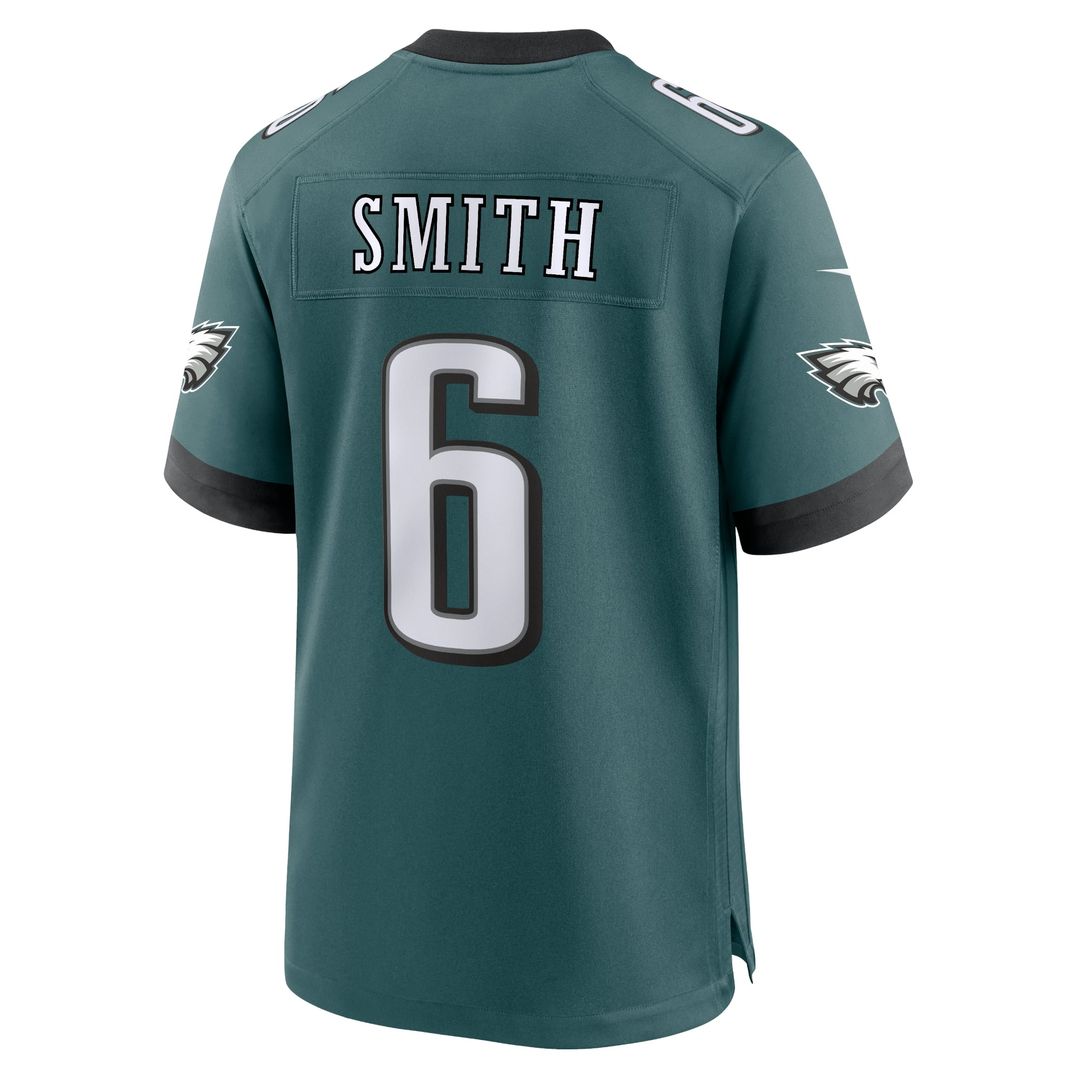 Philadelphia Eagles DeVonta Smith Nike Midnight Green Game Jersey
