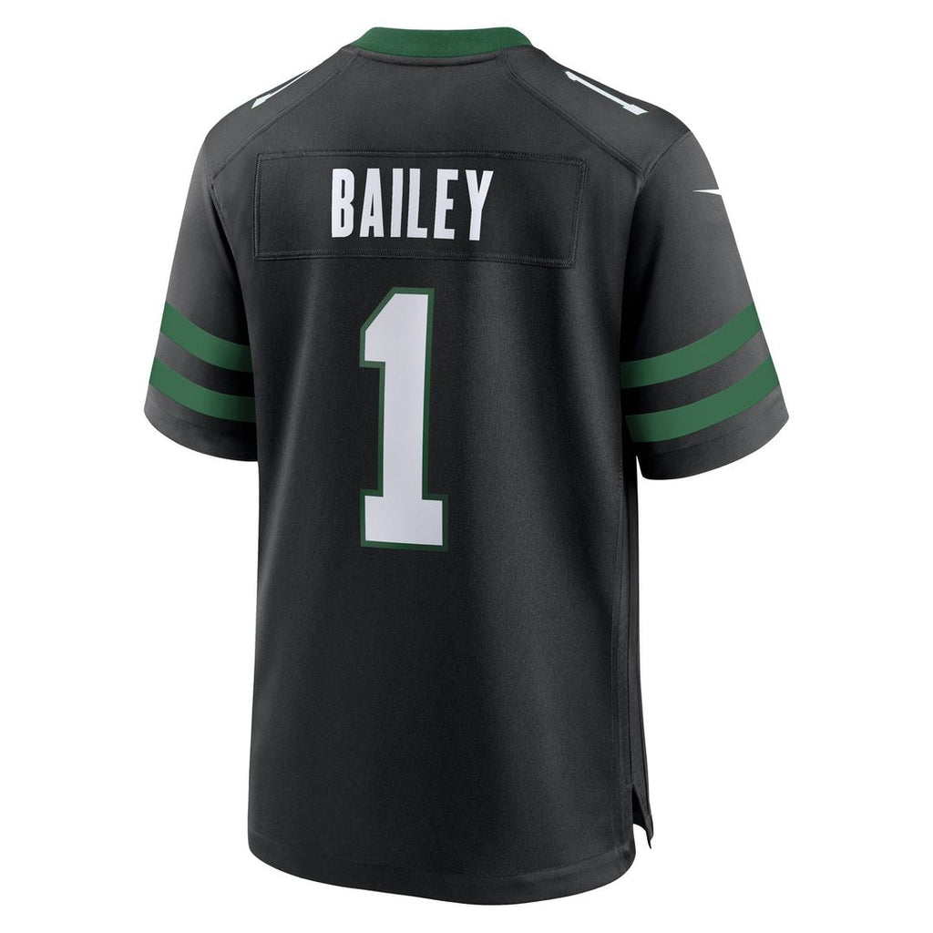 New York Jets David Bailey Nike Legacy Black Alternate Game Jersey