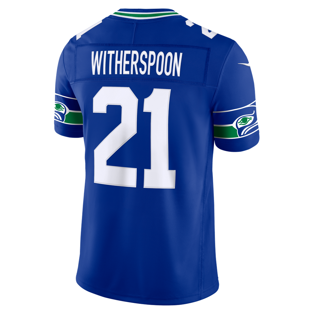 Seattle Seahawks Devon Witherspoon Nike College Navy Team Vapor FUSE Stitched Limited Jersey