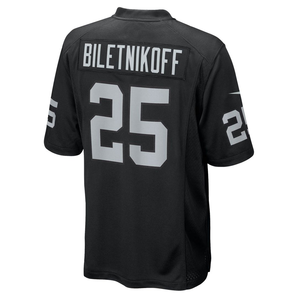 Las Vegas Raiders Fred Biletnikoff Nike Black Retired Player Game Jersey