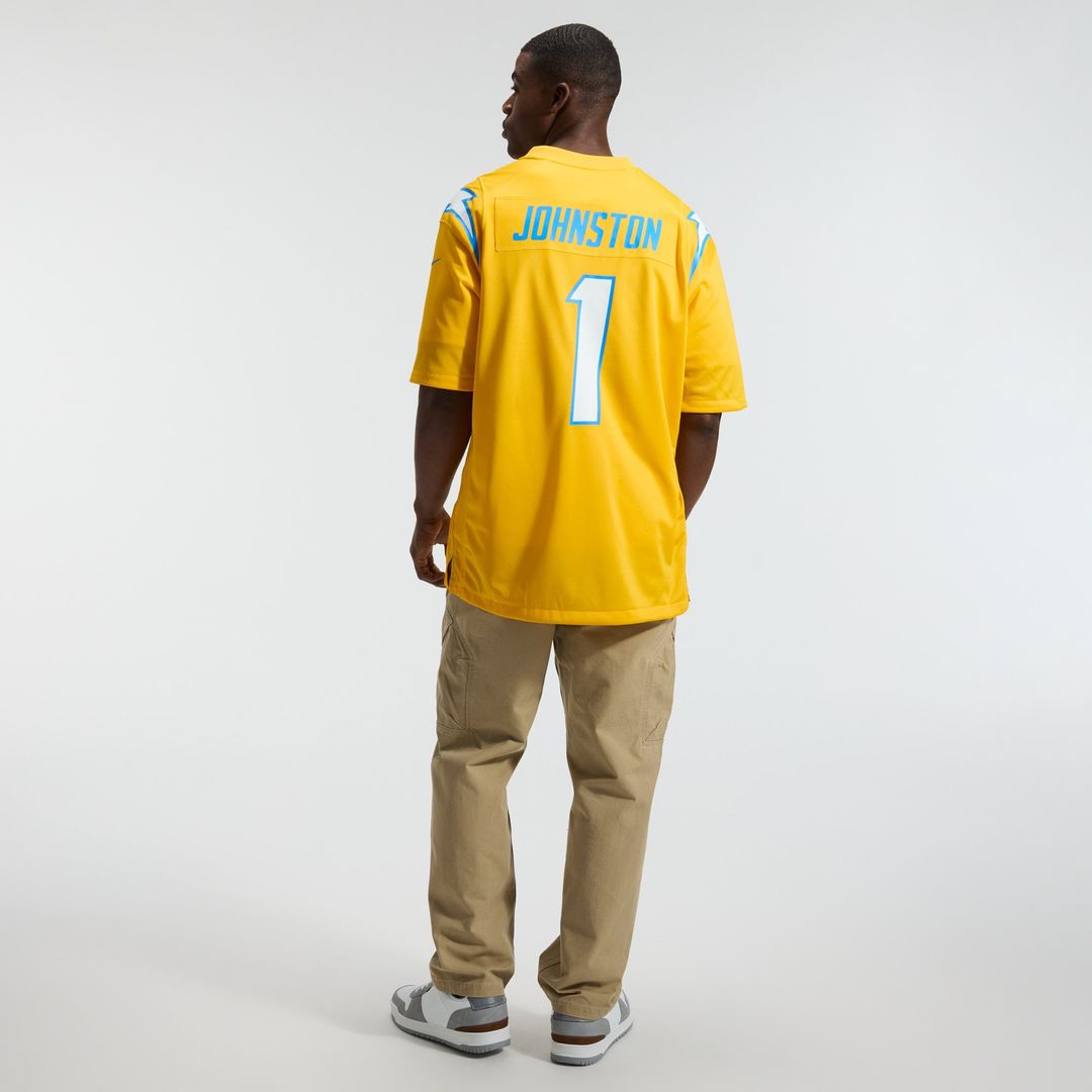Los Angeles Chargers Quentin Johnston Nike Gold Alternate Charger Power Game Jersey