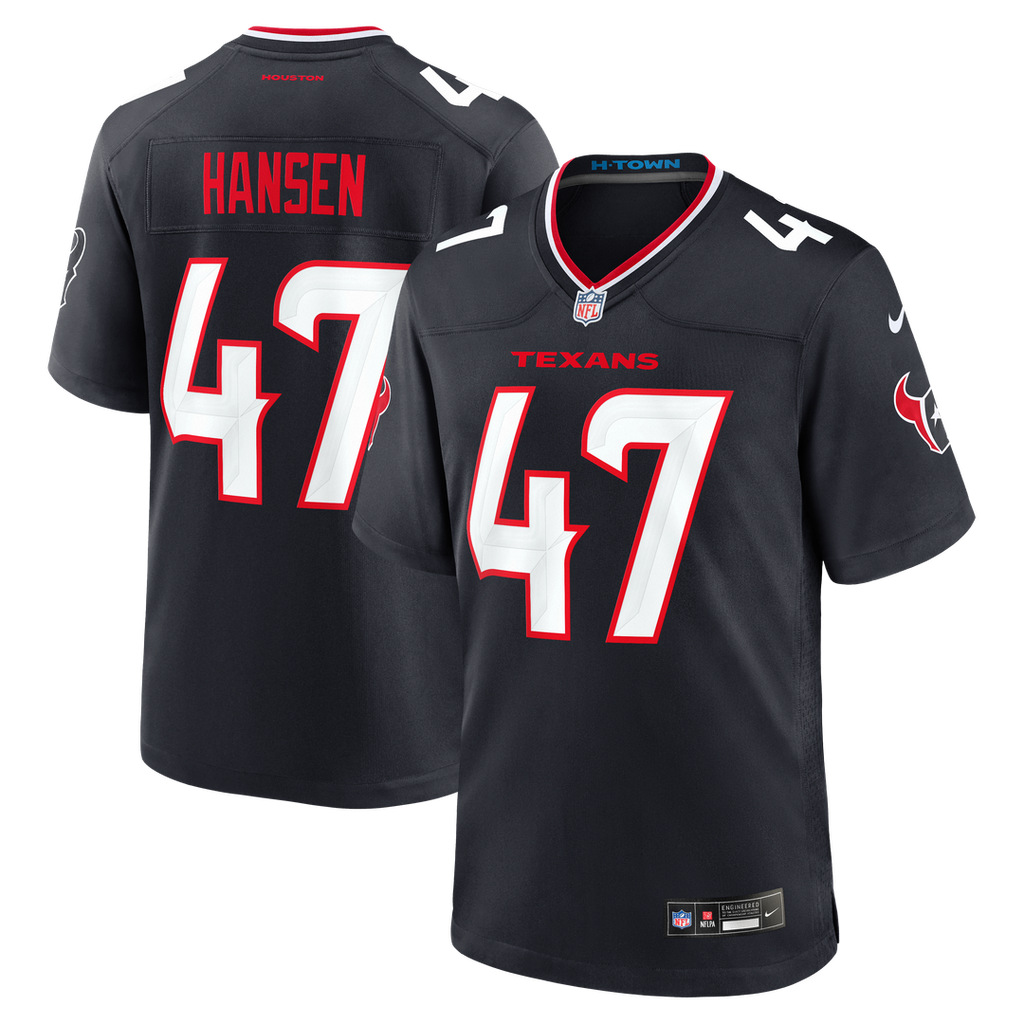 Houston Texans Louis Hansen Nike Navy Game Jersey