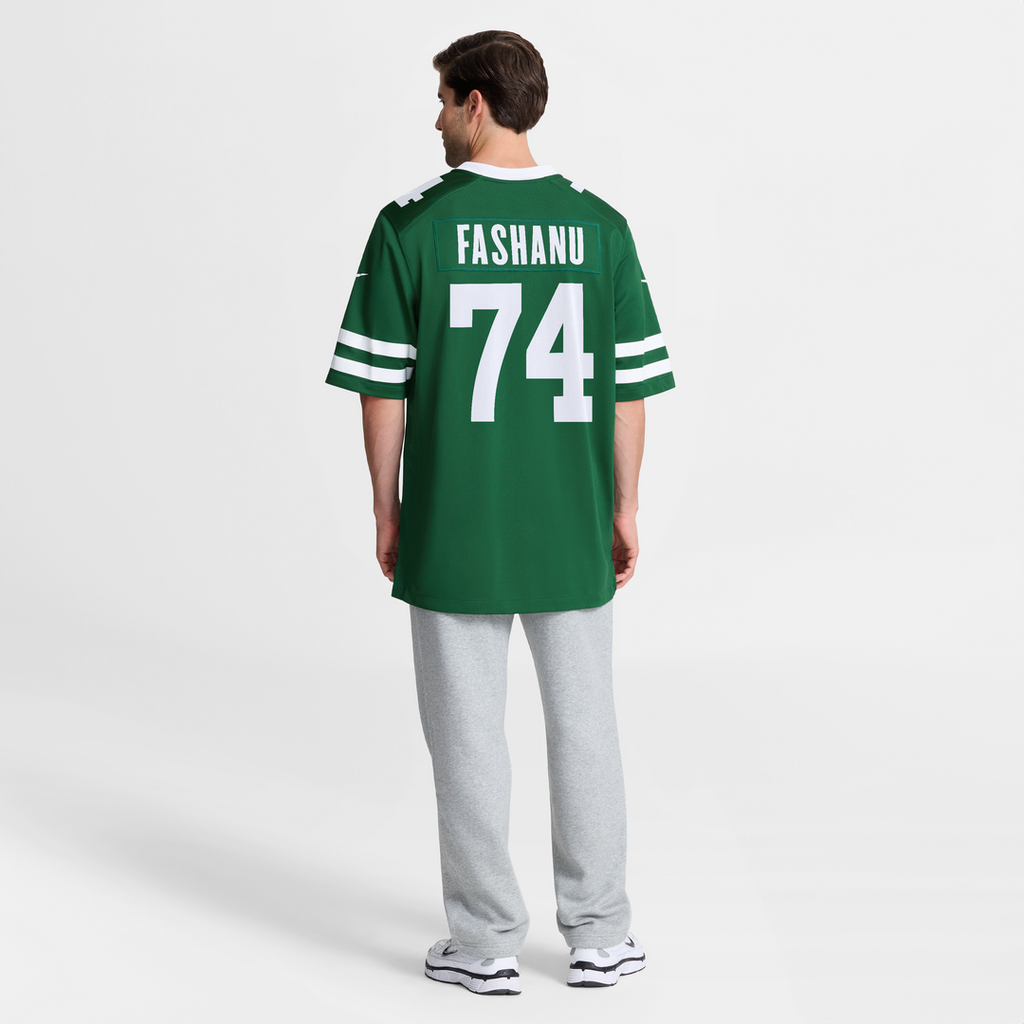 New York Jets Olu Fashanu Nike Gotham Green Game Jersey
