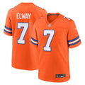 Denver Broncos John Elway Nike Orange Mile High Collection 1977 Throwback Retired Game Jersey