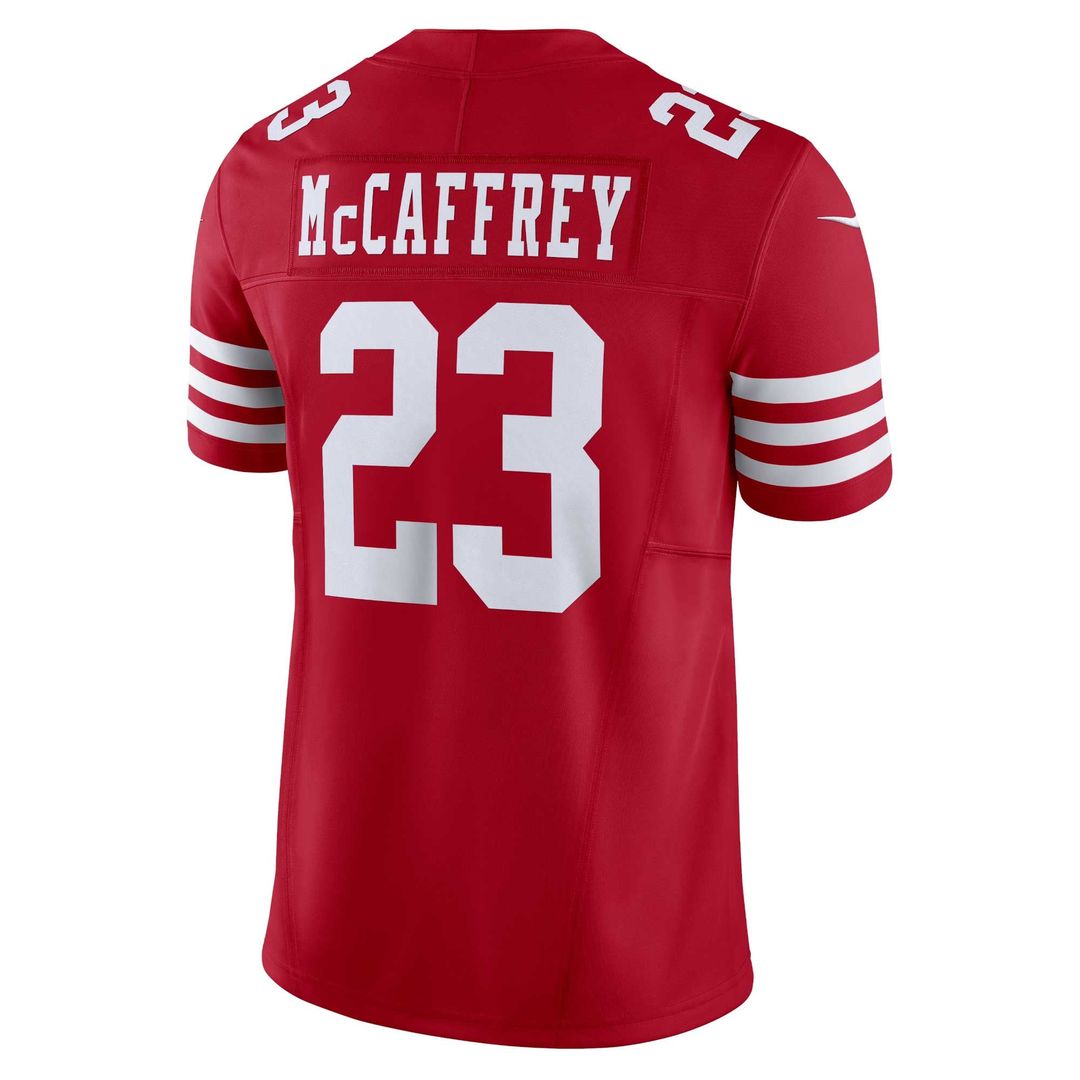 San Francisco 49ers Christian McCaffrey Nike Scarlet Vapor FUSE Limited Jersey