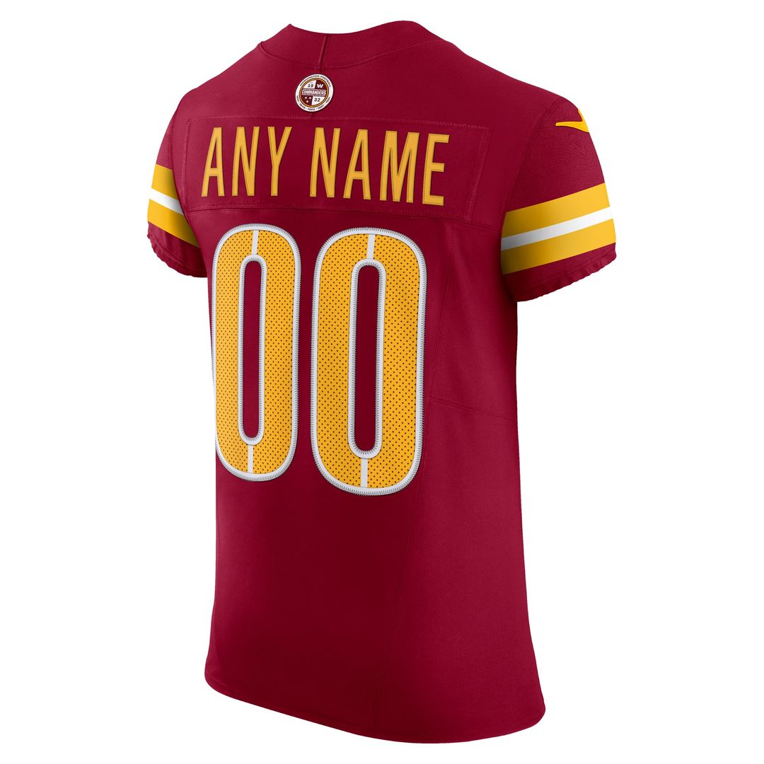 Washington Commanders Nike Burgundy Team Vapor FUSE Elite Custom Jersey