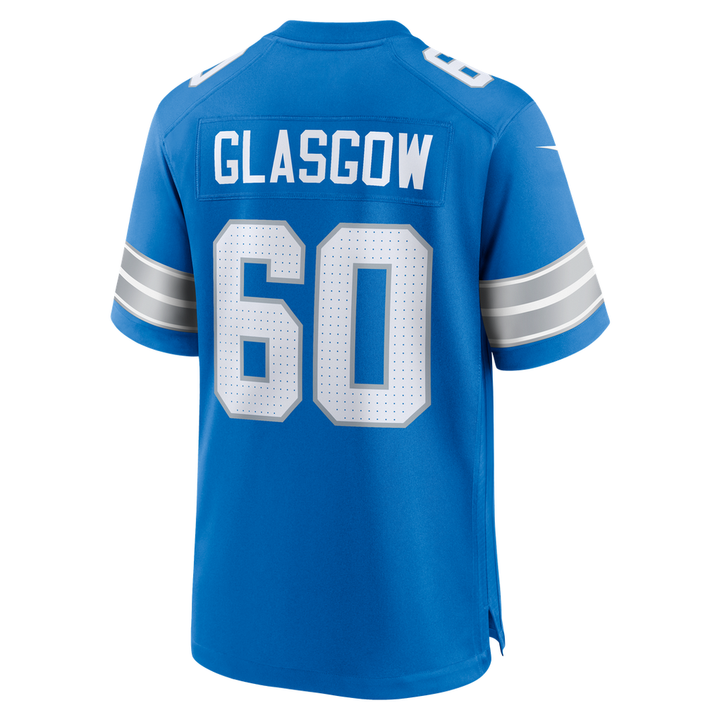 Detroit Lions Graham Glasgow Nike Blue Game Jersey