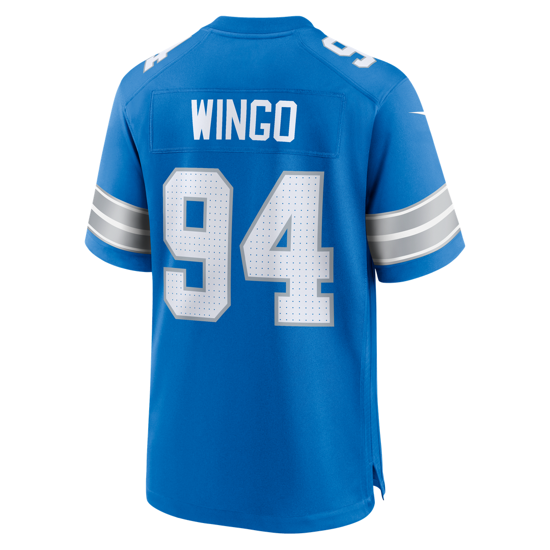 Detroit Lions Mekhi Wingo Nike Blue Game Jersey