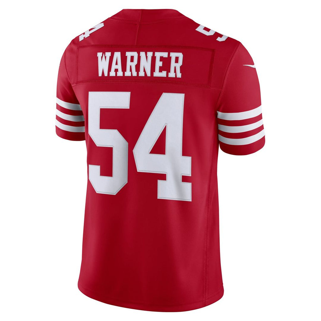 San Francisco 49ers Fred Warner Nike White Alternate Vapor FUSE Stitched Limited Jersey