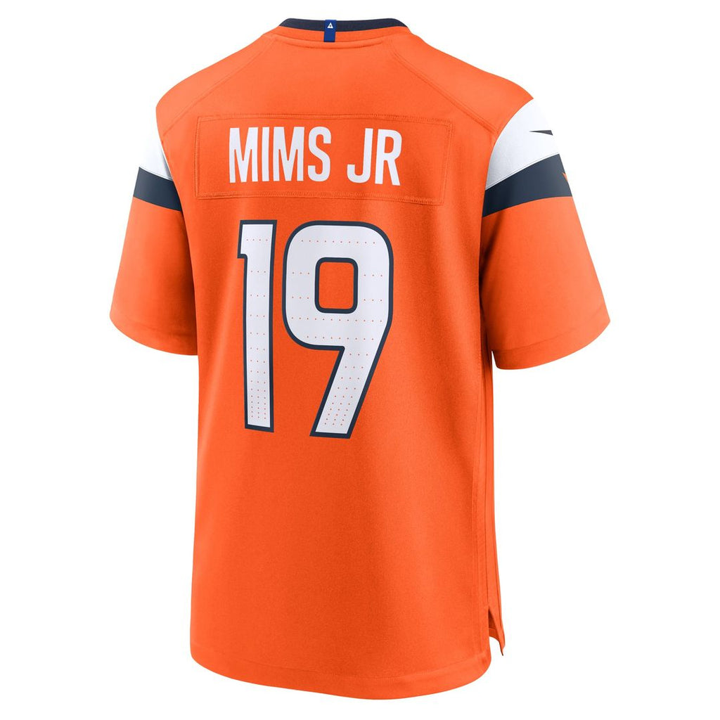 Denver Broncos Marvin Mims Jr Nike Orange Game Jersey