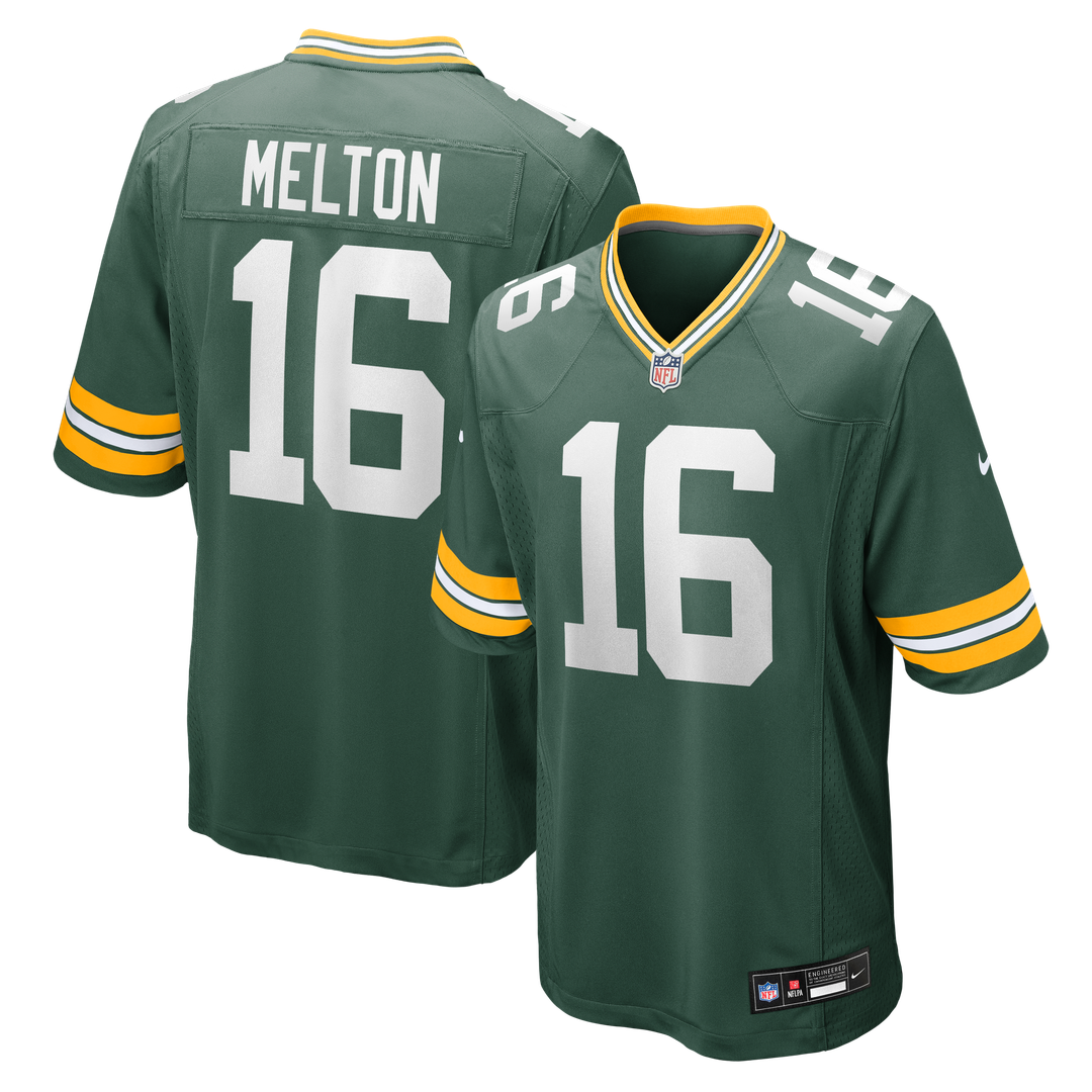 Green Bay Packers Bo Melton Nike Green Game Jersey
