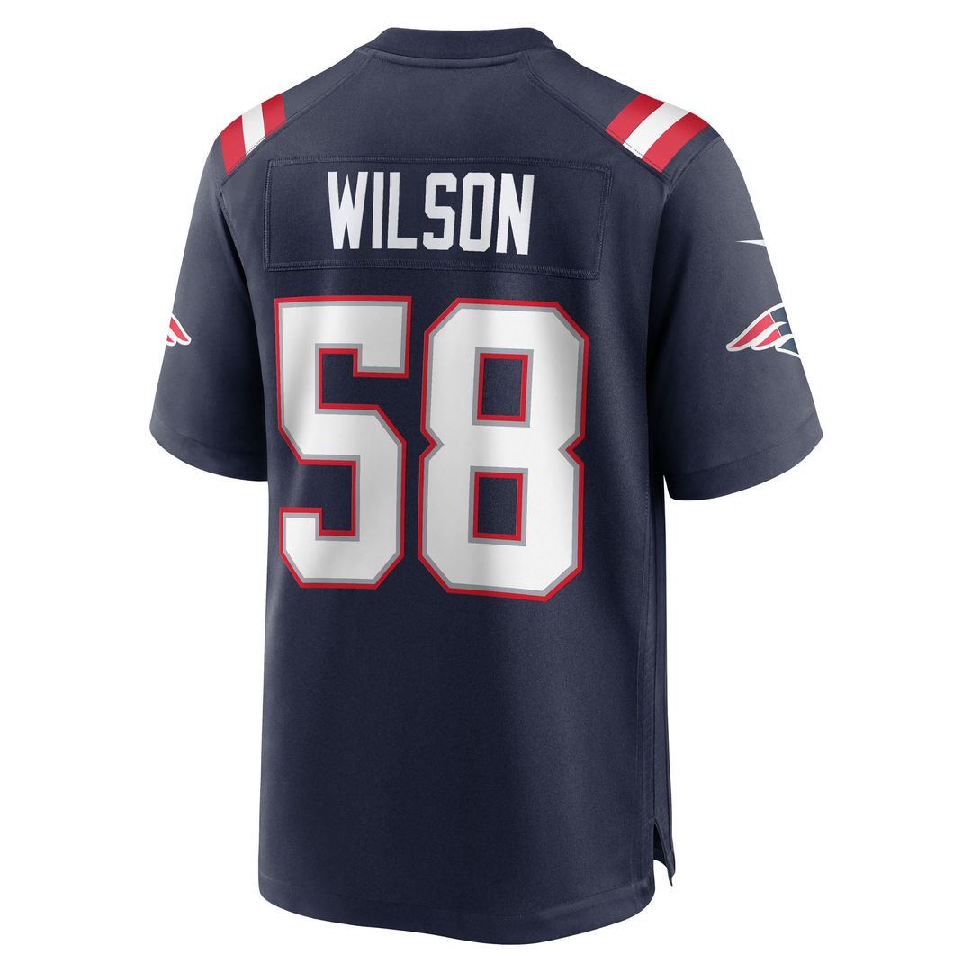 New England Patriots Jared Wilson Nike Navy Game Jersey