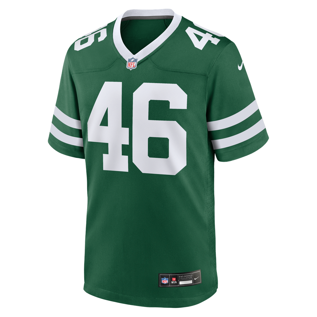 New York Jets Joseph Ossai Nike Legacy Green Game Jersey