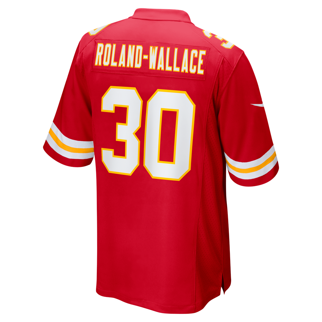 Kansas City Chiefs Chris Roland - Wallace Nike Red Game Jersey