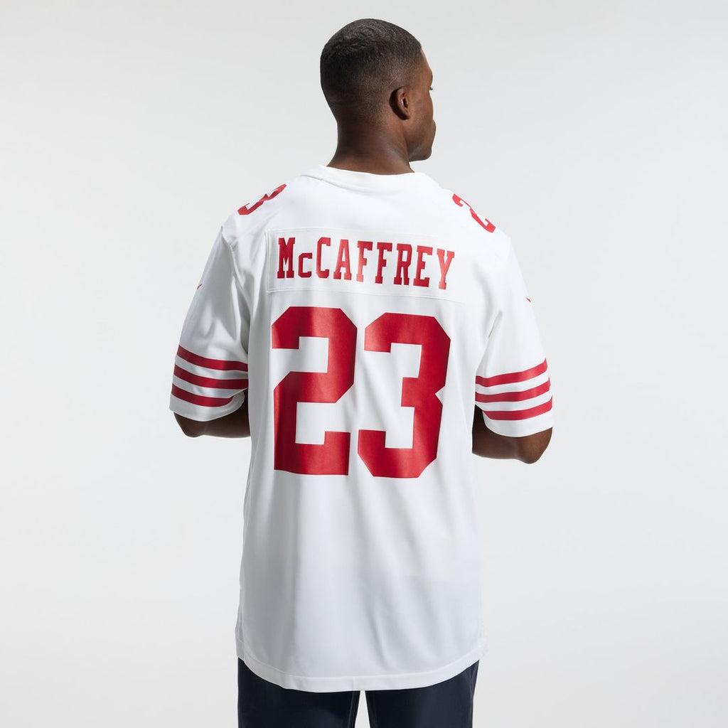 San Francisco 49ers Christian McCaffrey Nike White Game Jersey