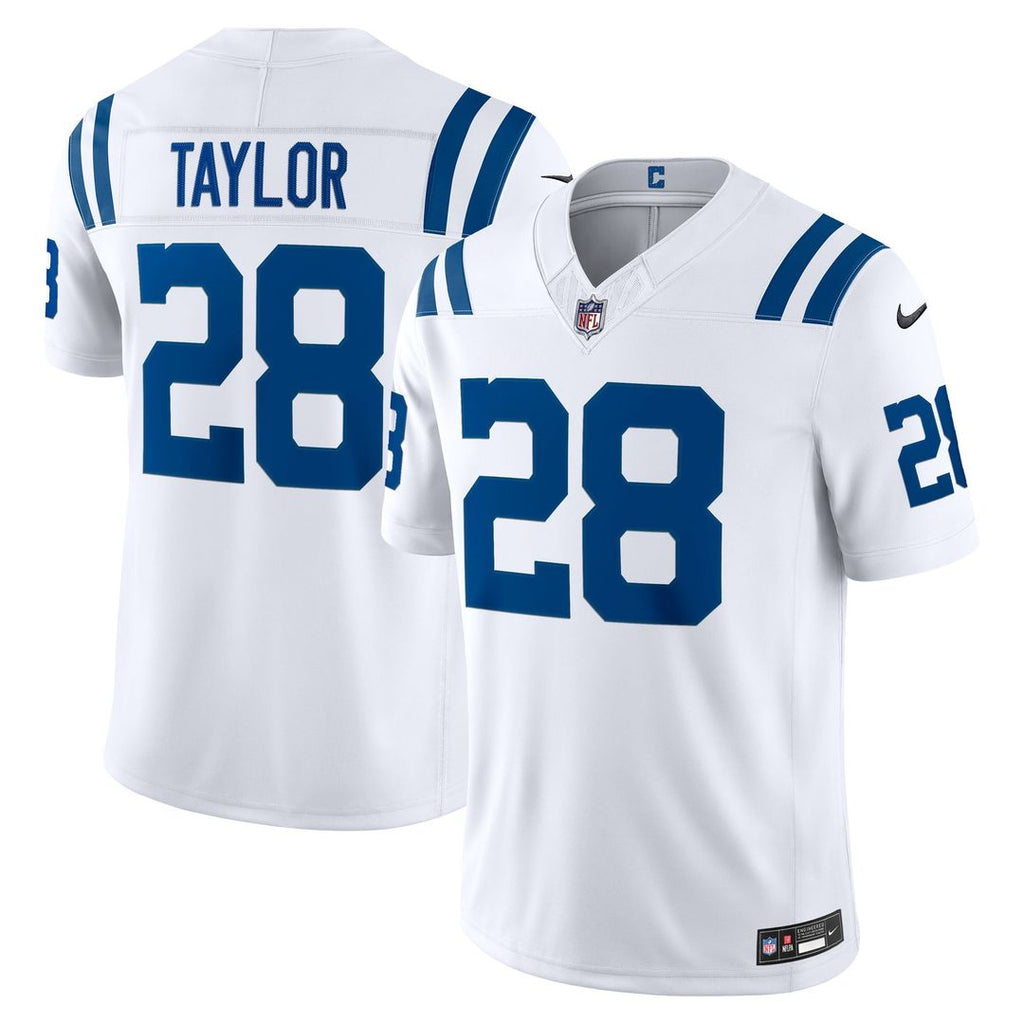 Indianapolis Colts Jonathan Taylor Nike White Vapor FUSE Stitched Limited Jersey