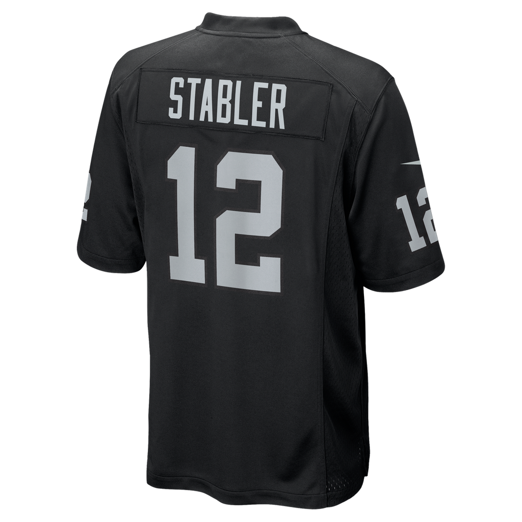 Las Vegas Raiders Ken Stabler Nike Black Retired Player Game Jersey