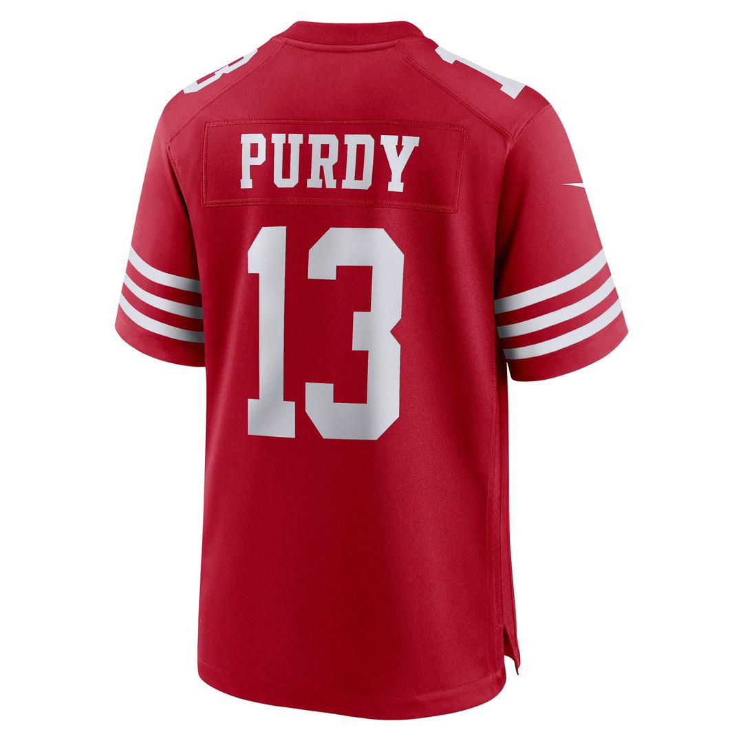 San Francisco 49ers Brock Purdy Nike Scarlet Game Jersey