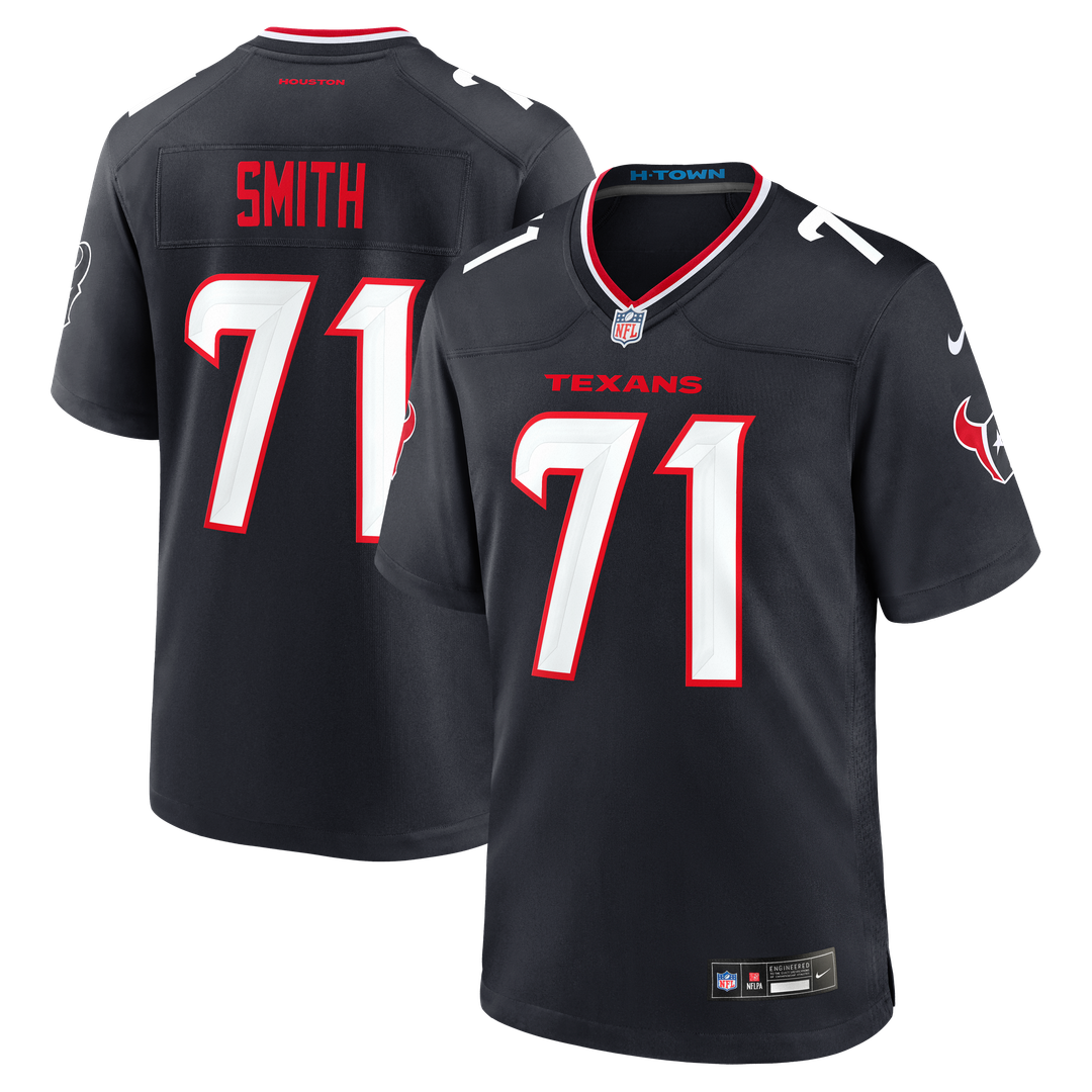 Houston Texans Braden Smith Nike Navy Game Jersey