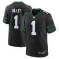 New York Jets David Bailey Nike Legacy Black Alternate Game Jersey